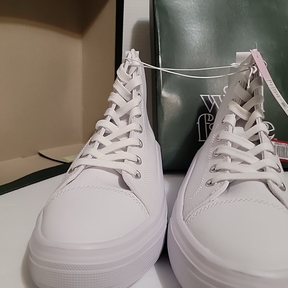 Women's Fallon Sneakers - Wild Fable White High Top multiple sizes, Memory Foam - Picture 4 of 5